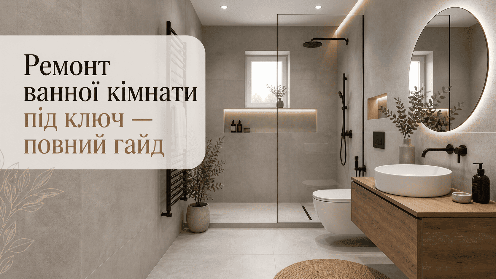 Ремонт ванної кімнати під ключ — повний гайд