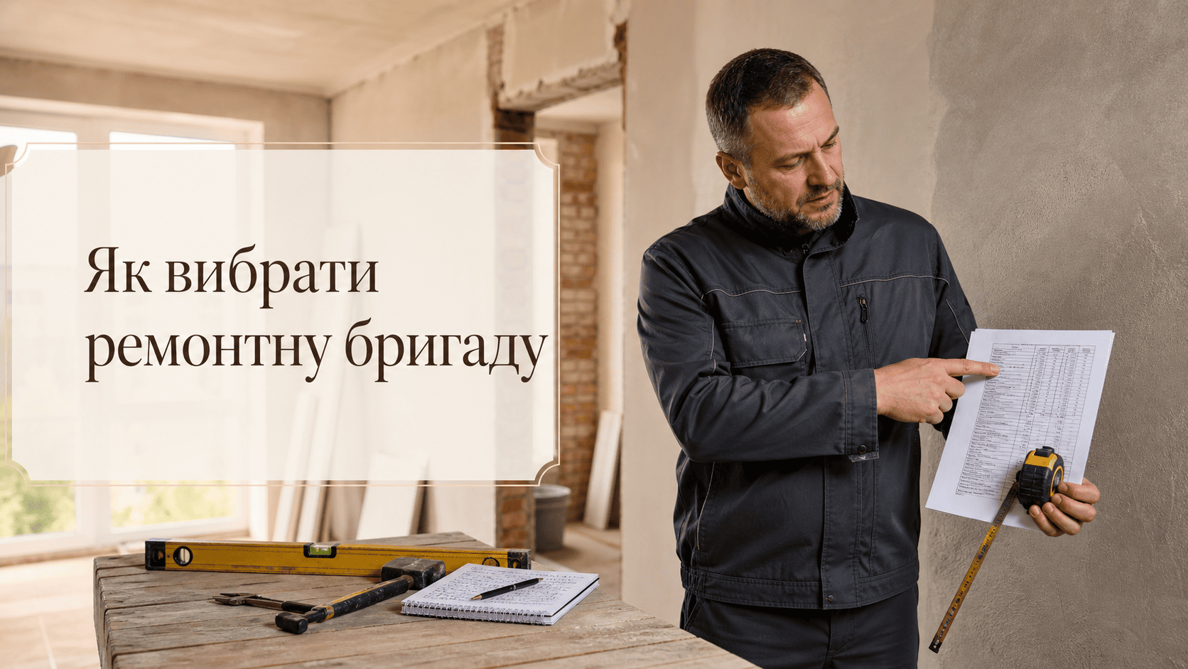 Як вибрати ремонтну бригаду — 7 ознак надійного підрядника