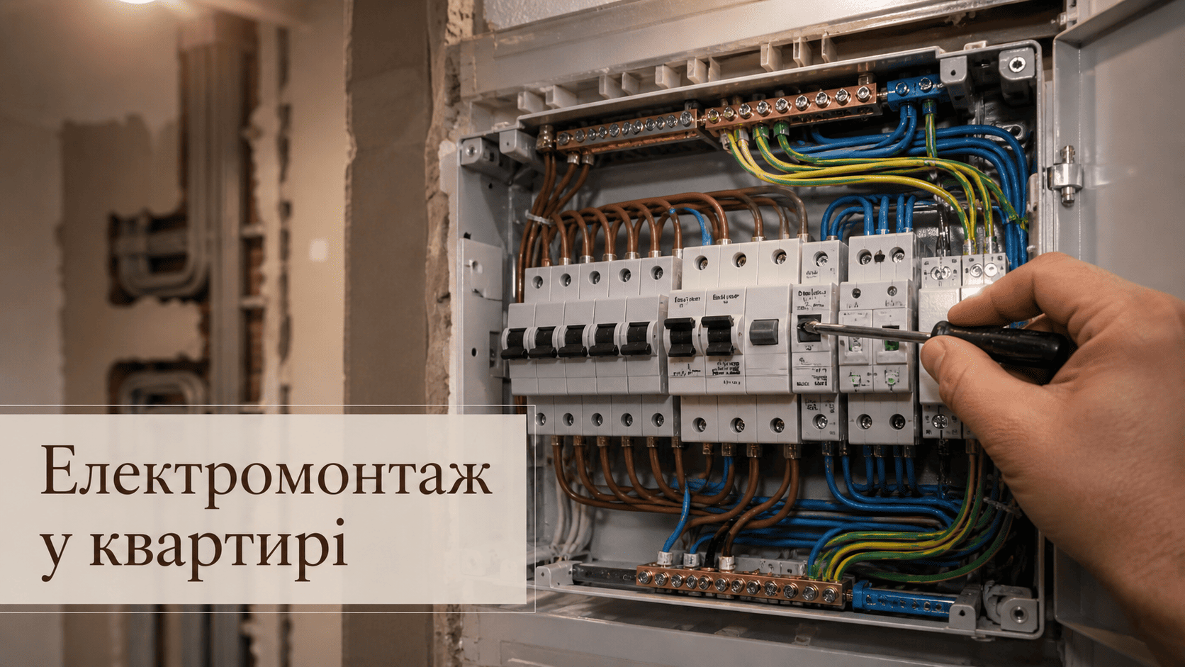 Електромонтаж у квартирі — повний гайд